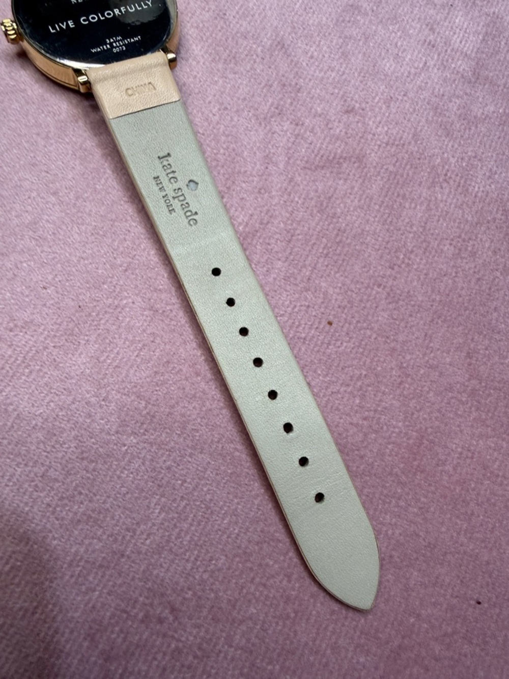kate spade New York Gold & Beige Leather Watch - Picture 6 of 8